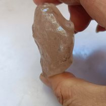 Inner Mongolia Alxa strange stone big beach agate pink agate can be carved into the original stone new product hand piece real shot shape