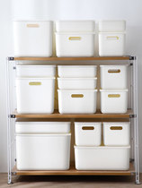 Plastic lidded storage box for organizing storage basket box cosmetics desktop storage box clothing storage box sundries