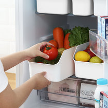 Large capacity refrigerator special food crisper transparent food storage box kitchen plastic box storage box