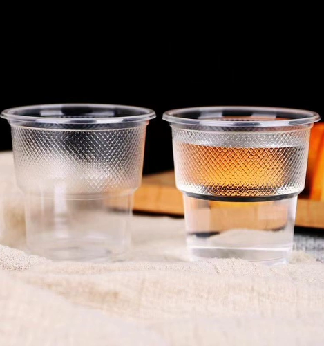 Шенгьюаньская чашка утилизации 250 мл экстрадалитированной чашки авиационной чашки прозрачная домашняя чашка Коммерческое офис Тепловой устойчивость