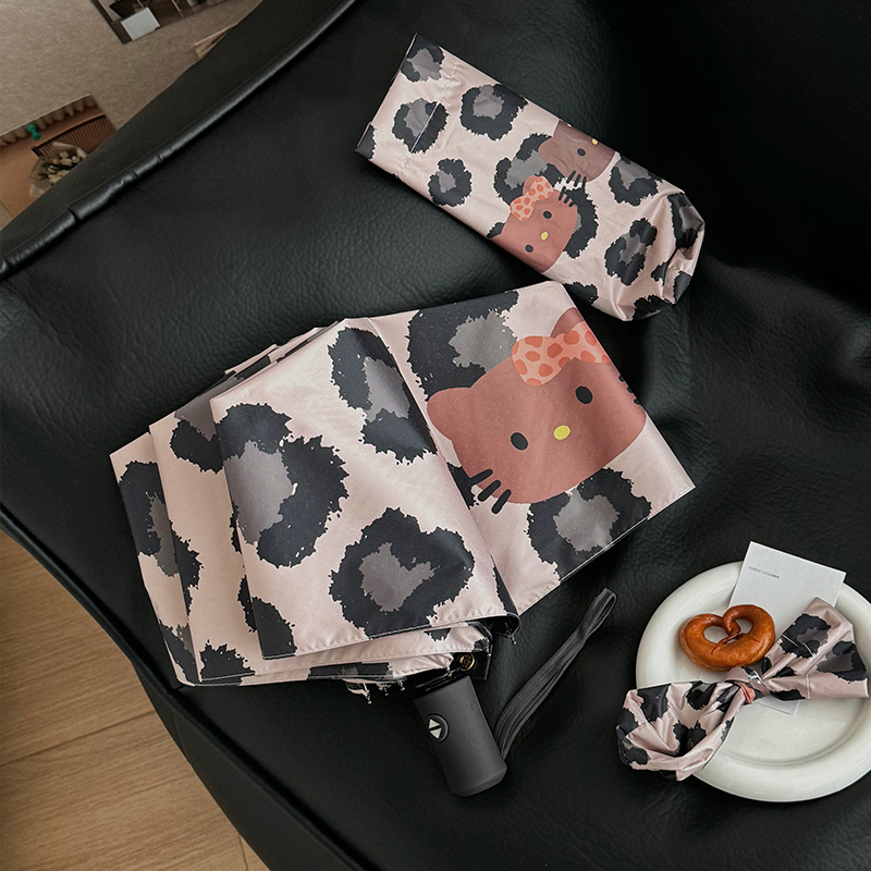 Cute Fully Automatic Cartoon Folding Umbrella for Students, Automatic Dual-Use for Sun and Rain, Uv Protection, Portable Umbrella Cute Fully Automatic Cartoon Folding Umbrella for Students, Automatic Dual-Use for Sun and Rain, Uv Protection, Portable Umbrella