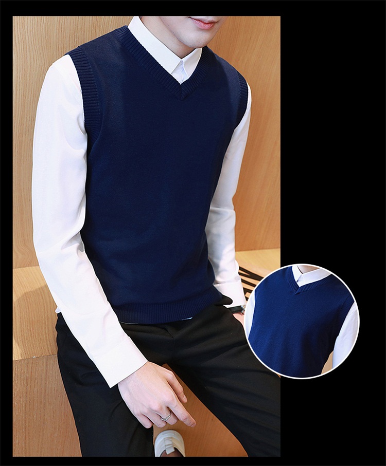 Débardeur homme Woolen gilet pour automne - Ref 1593598 Image 39