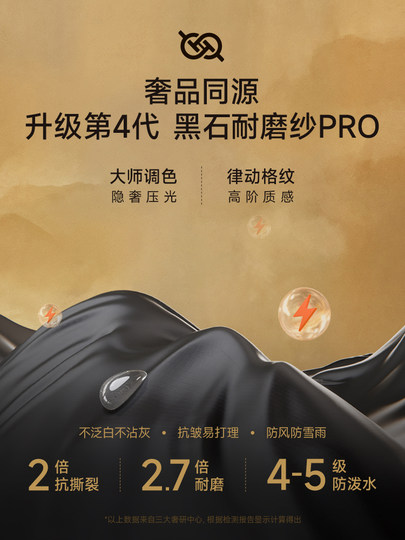 [Gaofan Black Gold Goose down Jacket]Functional 4.0 Eight-Grid Thickened down Jacket for Men and Women, Winter Warm Long Coat