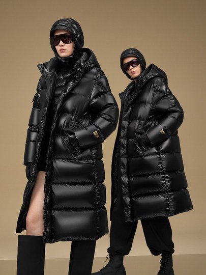 [Same Style as Wei Zheming] Gaofan Black Gold 5.0 Pioneer Eight-Grid Goose down Jacket 2025 Winter Couple's Long down Jacket