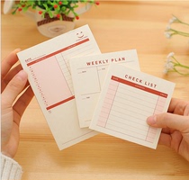 Korean stationery can be torn office to do plan this work memo desktop day book memo