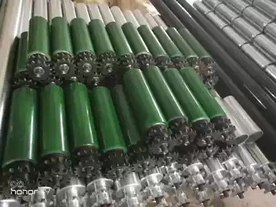 Physical store double chain adhesive roller stainless steel double chain roller coated PVC belt roller