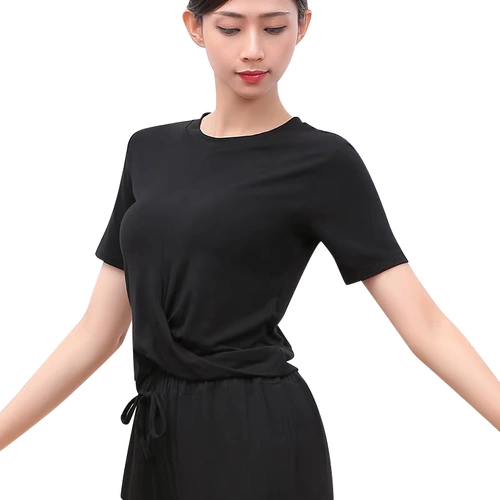 Fita Training Clothing Slim -Strimttaiting China National Dance Modern Latin Dance Service Модальная танцевальная служба Женщина -учительница