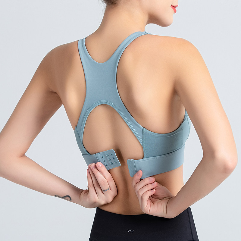 Exercise underwear female seismic running fitness bra anti-drop naked breathable gathering beautiful back yoga tops