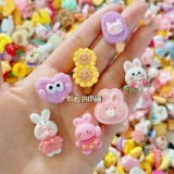 Мультяшный смешанный кремовый чехол для телефона ручной работы, заколка для волос, аксессуар, аксессуары