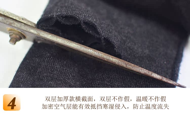 Quần len nữ dày cashmere dày quần phụ nữ mặc quần len Slim eo cao quần ấm quần legging mùa thu đông quần giữ nhiệt nam thể thao