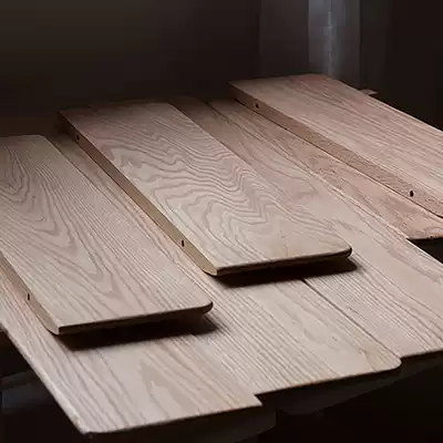 German beech solid wood word partition wall shelf Custom wooden board wall partition Book desktop board punch-free