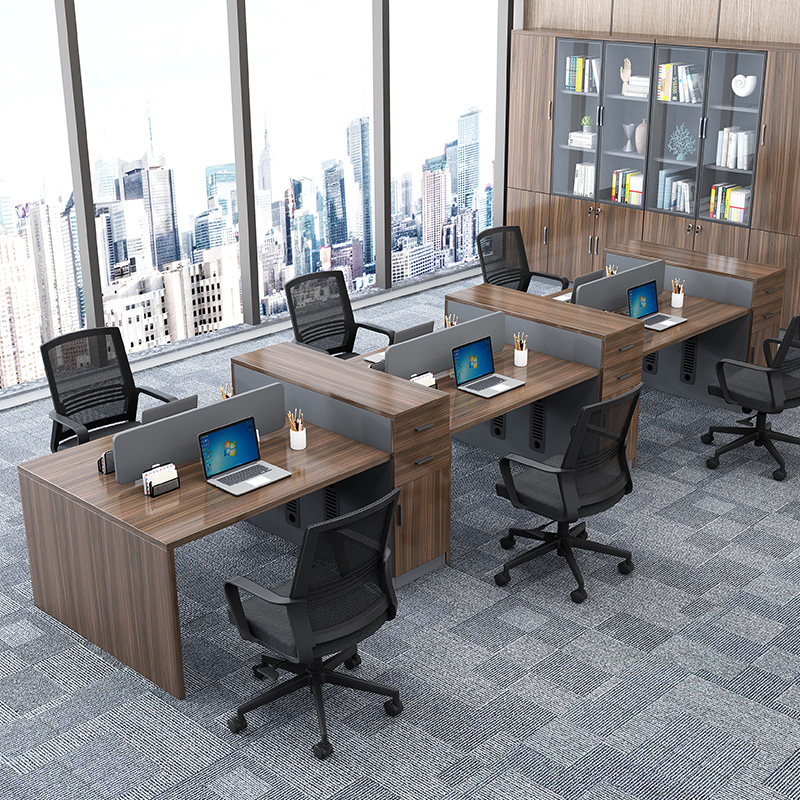 Multi-person card seat two-person staff screen office desk and chair simple modern staff partition 4 people 6 people computer desk