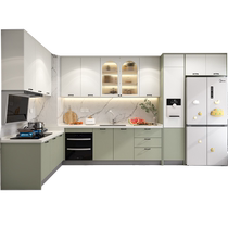 Gold Kitchen Cabinet ANTIBACTERIAL CABINET OVERALL CABINET CUSTOM OVERALL KITCHEN KITCHEN CABINET KITCHEN QUARTZ STONE TABLE TOP