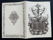 1931 German Post Offices early large-scale telegraph newspaper telegram angel exquisite woodcut print