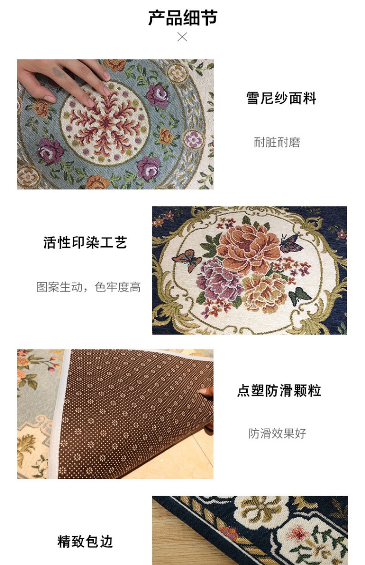 Thảm nhà bếp châu Âu dài chống thấm pad phòng tắm cửa chống trượt thấm cửa mat phòng ngủ cạnh giường nhà - Thảm sàn thảm dậm chân