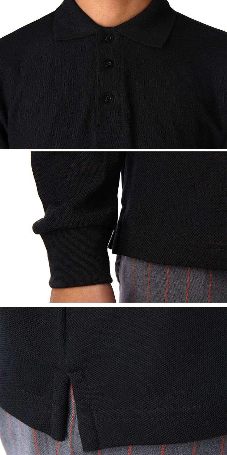 Áo thun polo tay dài nam và nữ mặc áo blouse giản dị đội áo khoác mùa thu đông áo polo đồng phục
