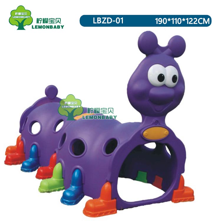 Kindergarten children's tunnel crawling early education toy large outdoor playground indoor elf caterpillar drill hole
