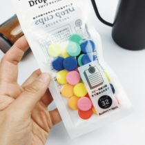 Japanese midori round ticket clip containing clip wire clip 32 pieces mixed with colorful multicolor clip pick-up file
