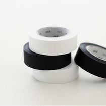 Spot new Japanese MT paper tape size 10m wide 15mm black white solid color Single Roll