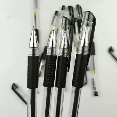 Business office black gel pen wholesale student use 0 5 bullet head carbon water quick dry signature pen