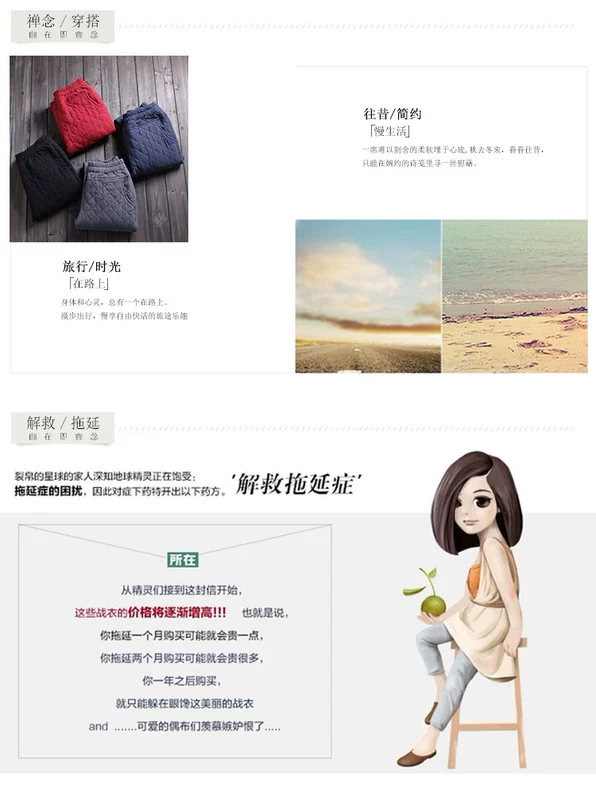 Nghệ thuật gốc retro cotton và vải lanh dày quần rộng quần quần harem quần nữ mùa đông mới