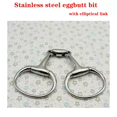 Fine stainless steel egg-shaped horse chew handmade fine polishing does not rust and is not afraid of water and skin