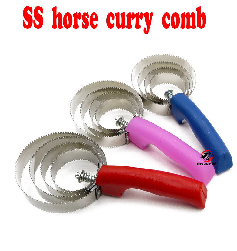 Horse metal scratcher, horse comb pet sweat scraper, stable cleaning supplies care products