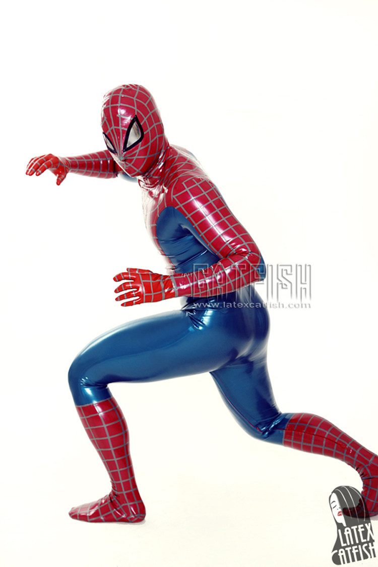 Catfish latex clothing latex hyphens Spiderman latex clothing Latex Cloding