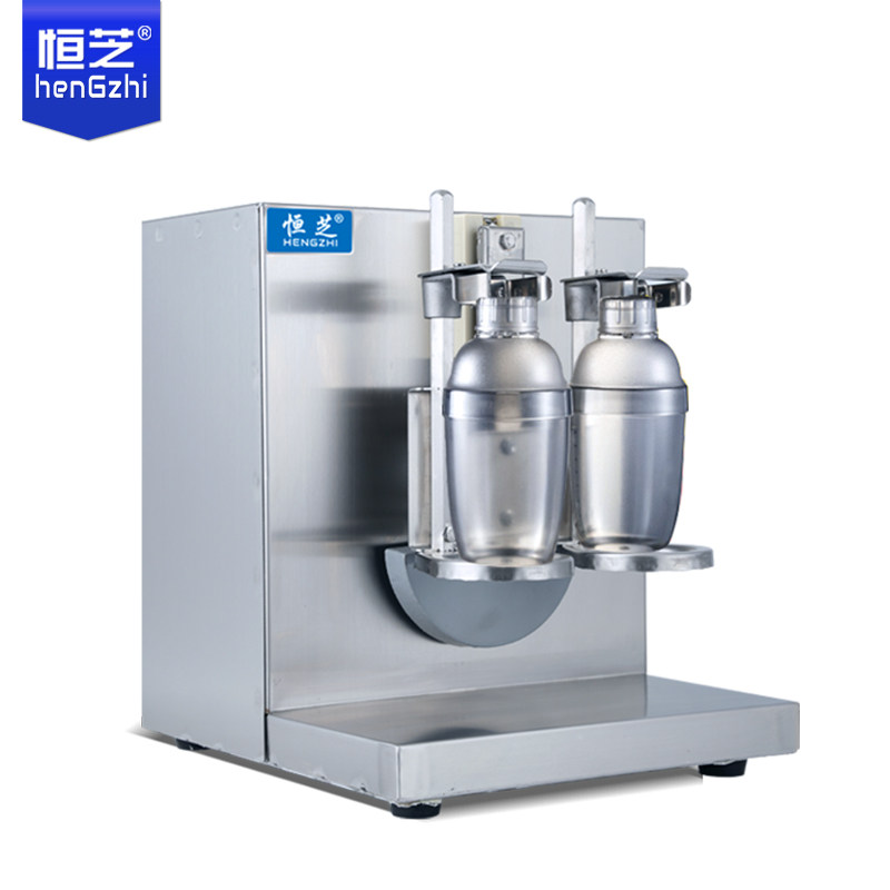 Double head shaker milk tea shop shaker stainless steel commercial shaker shaker beverage shop