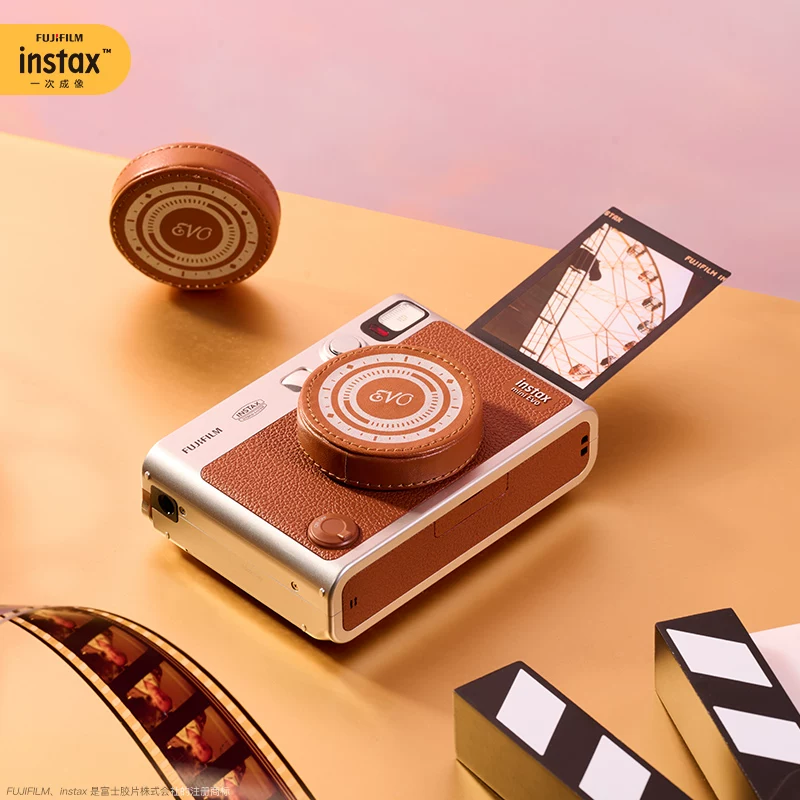 Фудзифильм instax mini Evo мгновенная камера одноразового снимка в стиле ретро цифровой аналог 90 апгрейд