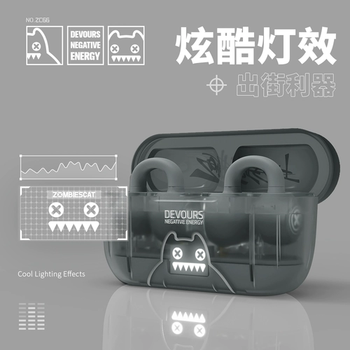 Devil Cat Co-Brense 2024 Новые наушники Bluetooth Беспроводное ушное ушное тип.