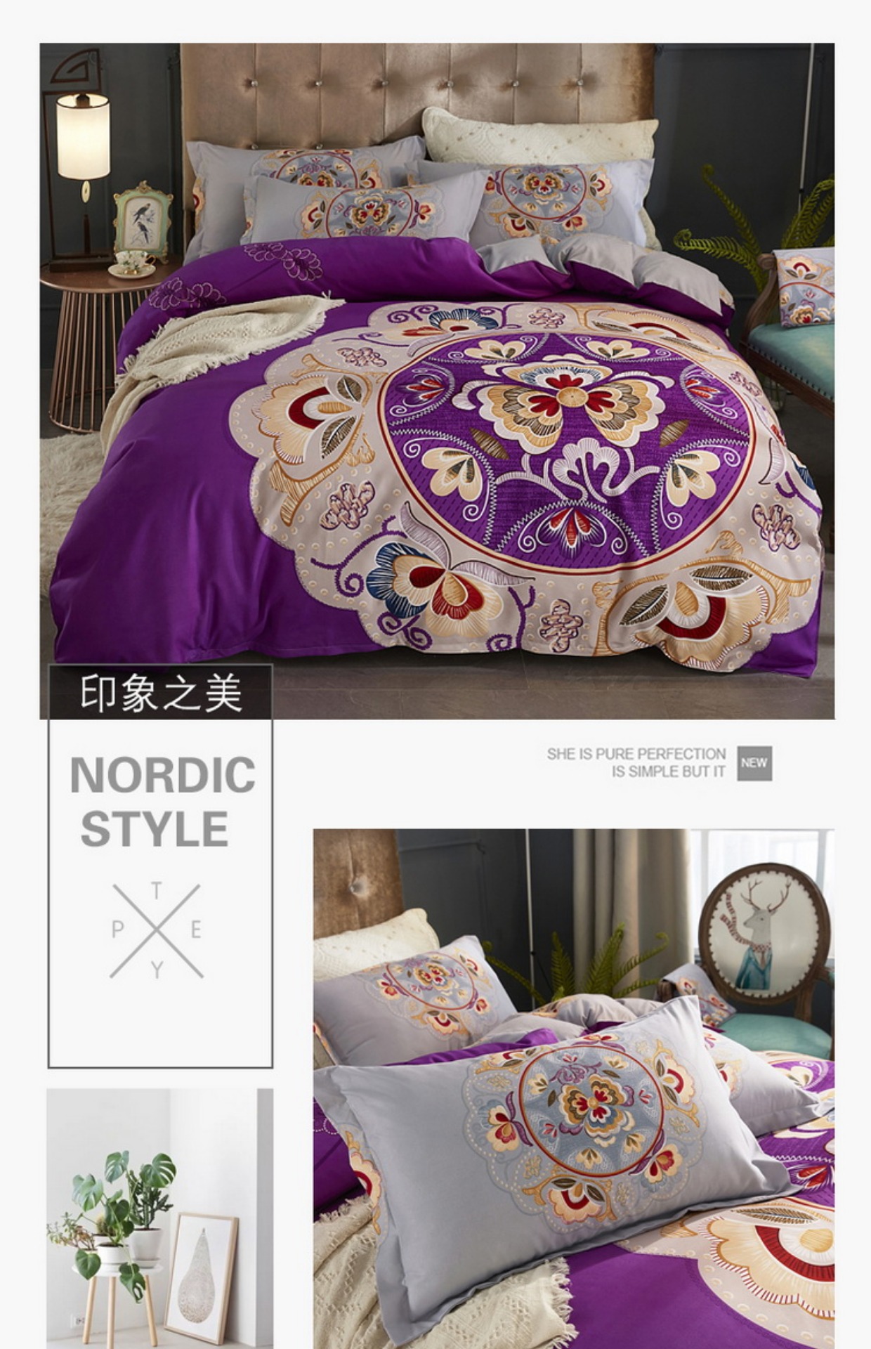 Giải phóng mặt bằng cotton dày bốn mảnh Bộ 1,8m đơn đôi bông mùa đông bộ chăn ga gối cotton
