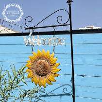 American country retro wrought iron sunflower plant climbing frame garden balcony courtyard vine climbing bracket