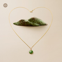 Meaduven Genesis Little Ruyi Classical State Wind Design Lock Bone Necklace 14k Bag Gold Jewelry Pendant Woman