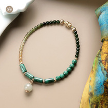 Meadow Genesis Mountain River Water Peacock Stone Gradient Beers Strings of Gift Bracelet Women Ins small crowdsourced original design