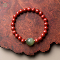 Meadow Wengenesis Qingmei Classic Wind Duck Egg Green Cat Eyes Beyyu Zhu Sand Bracelet Handstring Jewelry Original