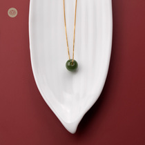 Meaduven Genesis small reunion Christmas Eve Cat Eyes Beyyu Classical Country Wind Lock Bone Necklace Pendant 14K Baugold