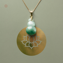 Medovin Creation Natural Emerald Yang Green Floating Flowers Hyacinth Necklace A Goods Certificate Original Vintage Gift Jewellery Pendant