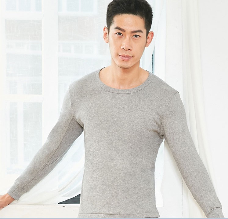 quần bông ấm mens phù hợp với đồ lót vòng cổ áo quần cotton áo len cô gái chùng mùa thu phù hợp và mát mẻ mỏng.