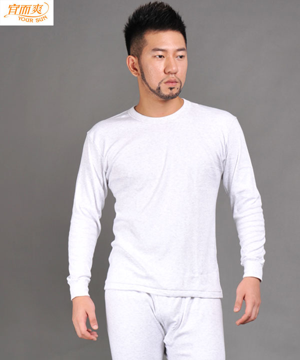 quần bông ấm mens phù hợp với đồ lót vòng cổ áo quần cotton áo len cô gái chùng mùa thu phù hợp và mát mẻ mỏng.