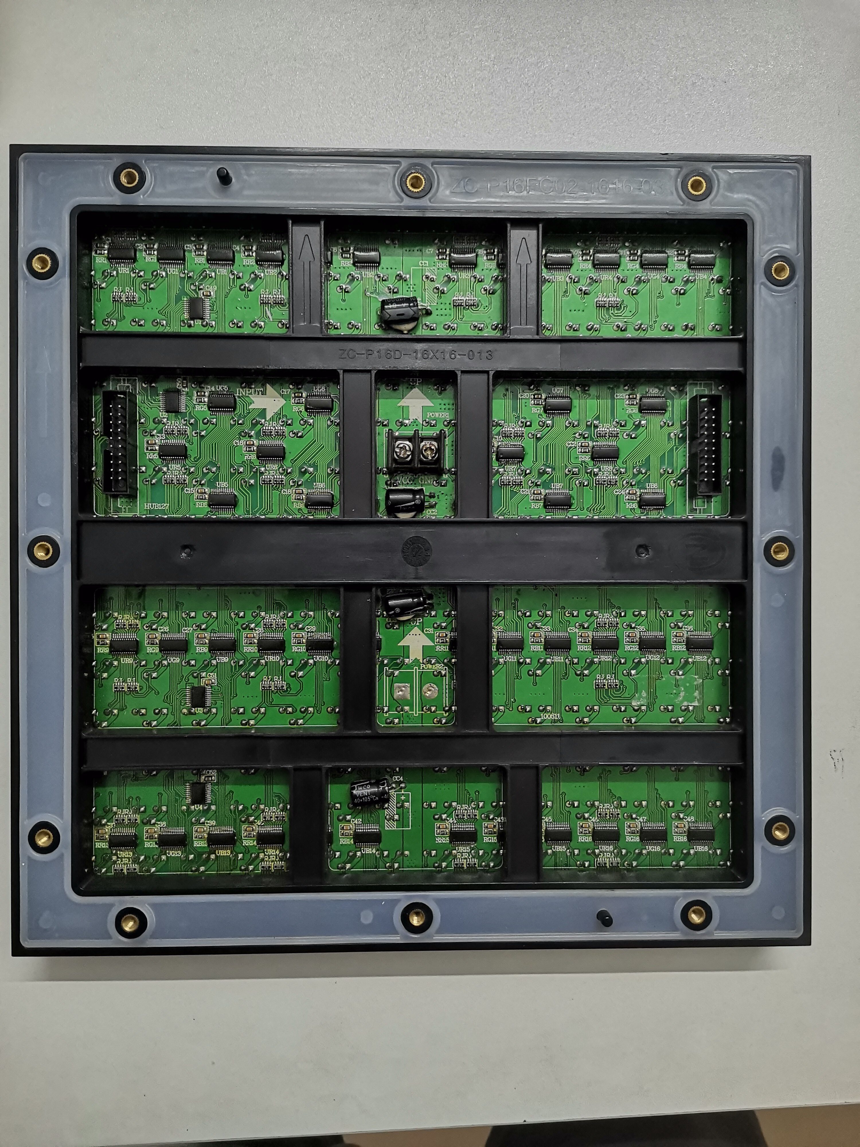 P16 full color line HUB127 interface 256x256 static PH16RGB-751S P16D-16X16