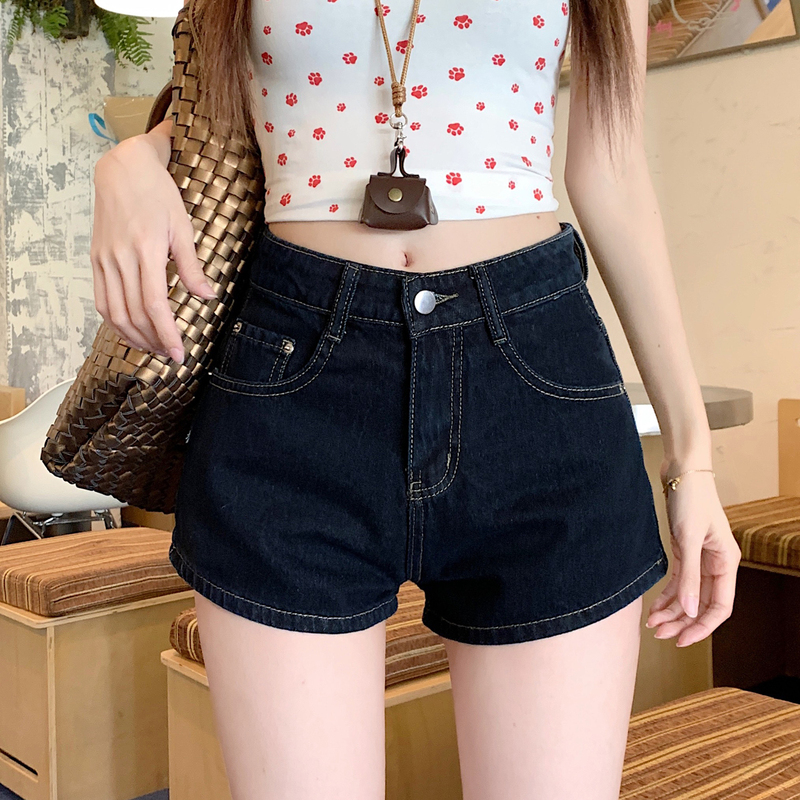 Retro Wide-Leg Denim Shorts for Women, Spring and Summer New Style American Sexy Denim Slimming Look Loose A-Line High-Waisted Hot Pants Retro Wide-Leg Denim Shorts for Women, Spring and Summer New Style American Sexy Denim Slimming Look Loose A-Line High-Waisted Hot Pants
