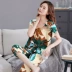 2020 new modal pyjama phụ nữ mùa hè quần cắt ngắn phù hợp với phụ nữ trung niên phục vụ tại nhà - Cặp đôi