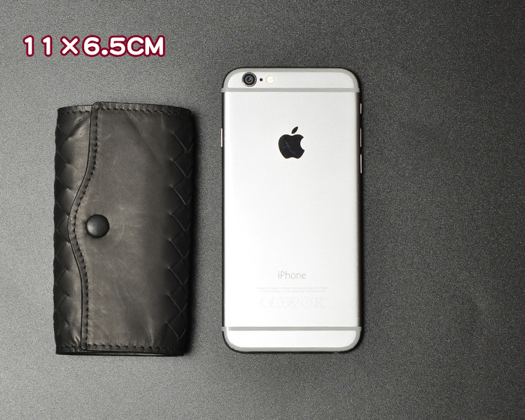 JIA BV key bag nam da dệt nữ nữ phổ quát lớp da hàng đầu xu hướng thời trang mới - Trường hợp chính ví móc chìa khóa nữ đẹp