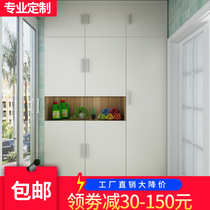 Sunscreen Balcony Cabinet Lockers 2 Doors Wardrobe Modern Minima economy Assembles Home Containing Grocery Cabinets Customizable