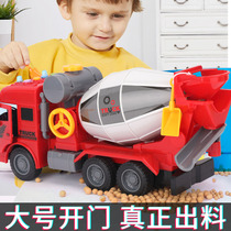 Cement Mixer Toy Large size child boy Concrete tanker machine Car 2-3 years old Engineering car baby 5