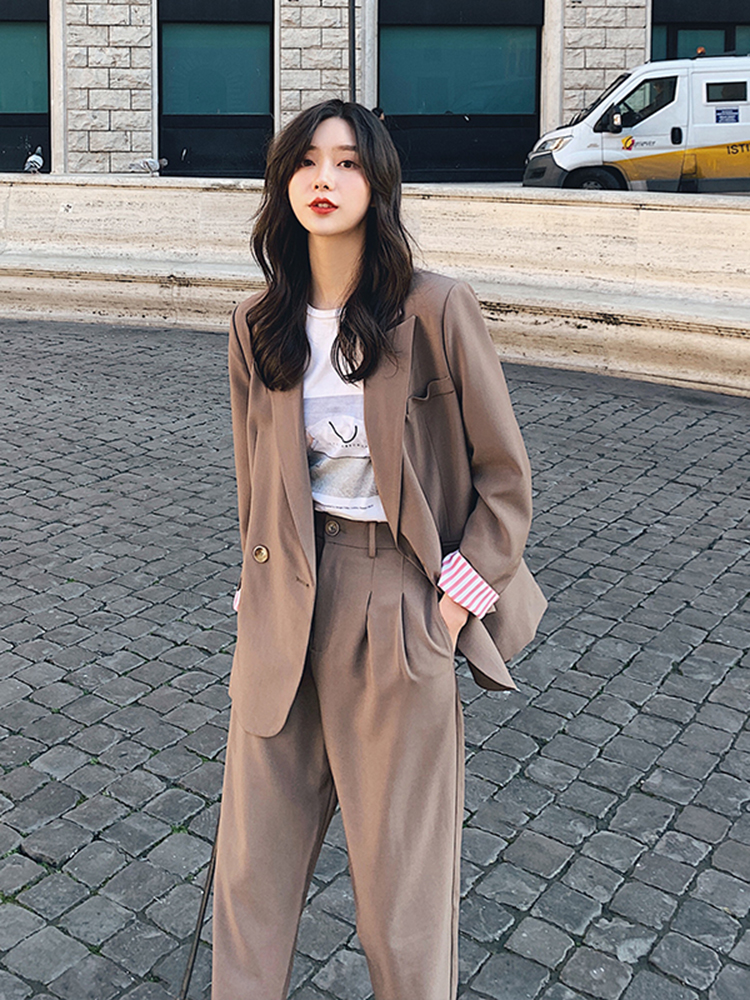 Lecea Alice casual suit suit women 2021 spring new Korean version of the small suit women's top