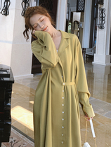 Lecea Alice in suit dress 2022 Spring new cashew slim fit shirt dress with a little crowdsourced design
