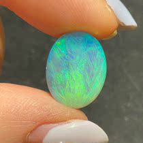 Light Opal Australia Crystal Opal Color Gem Natural Bare Stone Fine Jewelry Necklace Ring 18K