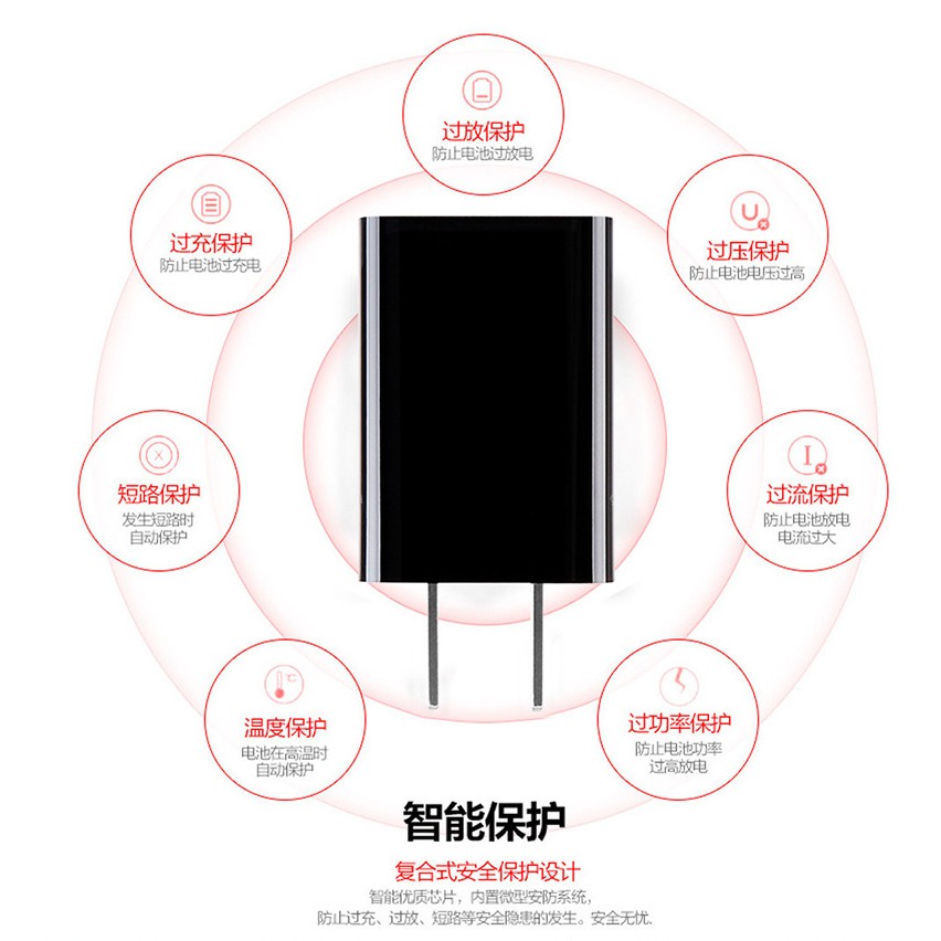 ipad charger USB universal charging head 5v1A2A universal flash charging Android phone plug